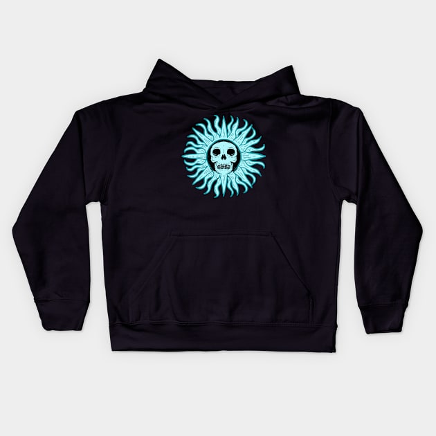 Sunny Skull II Kids Hoodie by DeathAnarchy